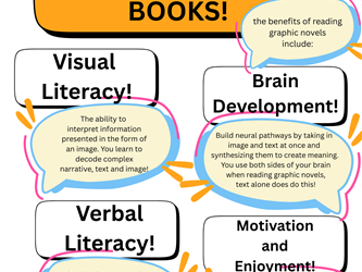 They promote visual literacy, verbal literacy, brain development and enhance enjoyment